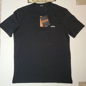 Ermenegildo Zegna Black Short Sleeve Tee